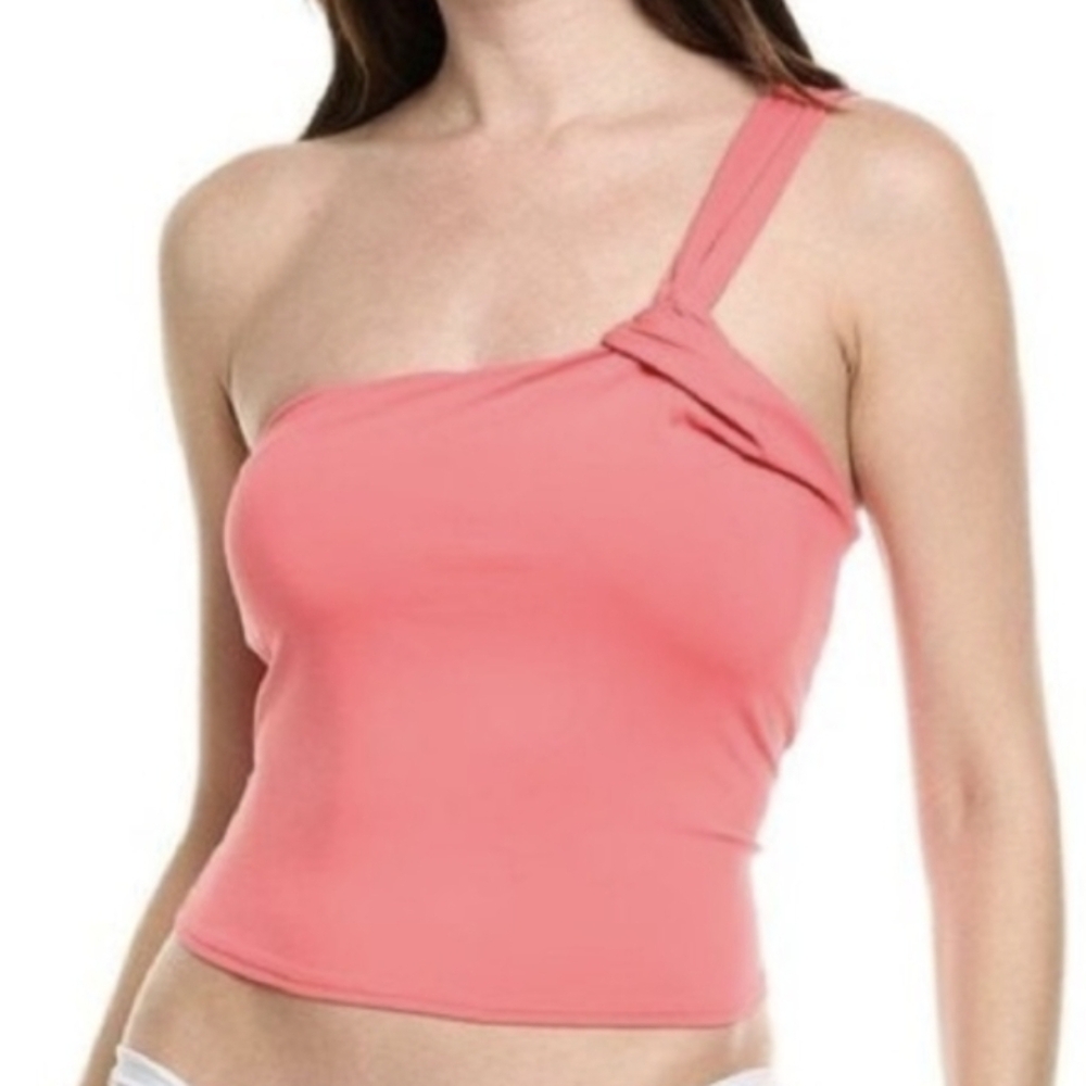 Vince Camuto Coral One Shoulder Tankini Top